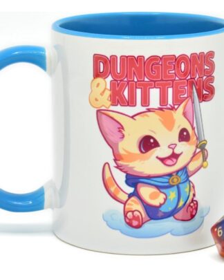 Glassstaff Geschenkbox Tasse & Würfel D20 Dungeons & Kittens