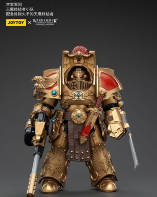Warhammer The Horus Heresy Actionfigur 1/18 Legio Custodes Aquilon Terminator Squad Aquilon with Infernus Firepike 14 cm