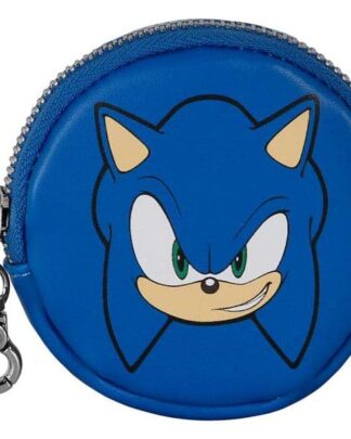 Sonic - The Hedgehog Face-Cookie Geldbörse SEGA Blue
