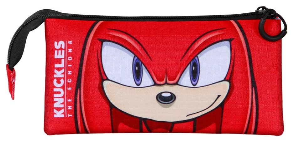 Sonic - The Hedgehog Triple Federmäppchen SEGA Knuckles Sight Red – Bild 2