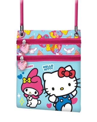 Sanrio Action Vertical Crossbody Tasche Hello Kitty Friendship Blue
