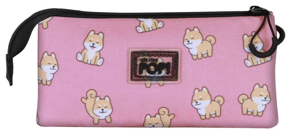 Oh My Pop! Triple Federmäppchen Shiba Pink – Bild 2