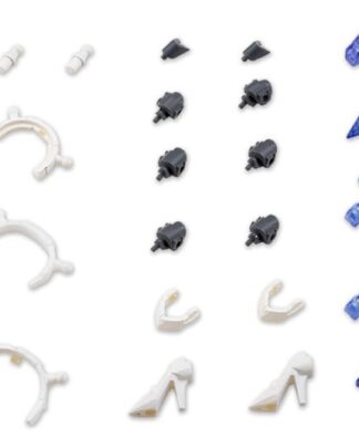 Kotobukiya M.S.G. Model Kit Zubehör-Set Mecha Supply 34 Holonic Headdress & Holonic High Heels White Ver.