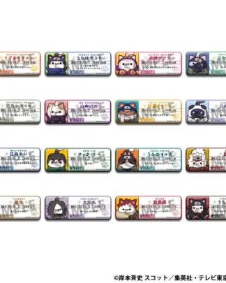 Naruto Mega Cat Project Nyaruto! Metall Ansteck-Buttons Name 5 cm Sortiment (16)