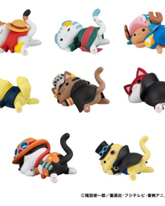 One Piece Mega Cat Project Sammelfiguren Egghead NyanPieceNyan! Stickie! 3 cm Sortiment (8)