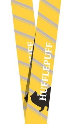 Harry Potter Luxus-Schlüsselband mit Kartenhalter Hufflepuff