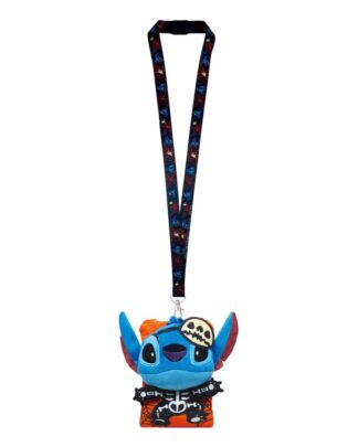Lilo & Stitch Schlüsselband Stitch Skeleton mit Kartenhaltertasche