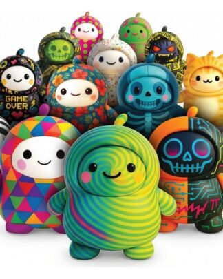 LamaTama Elektronische Sammelfiguren 6 cm Serie 1 heo Exclusive Blind Box Display (26)