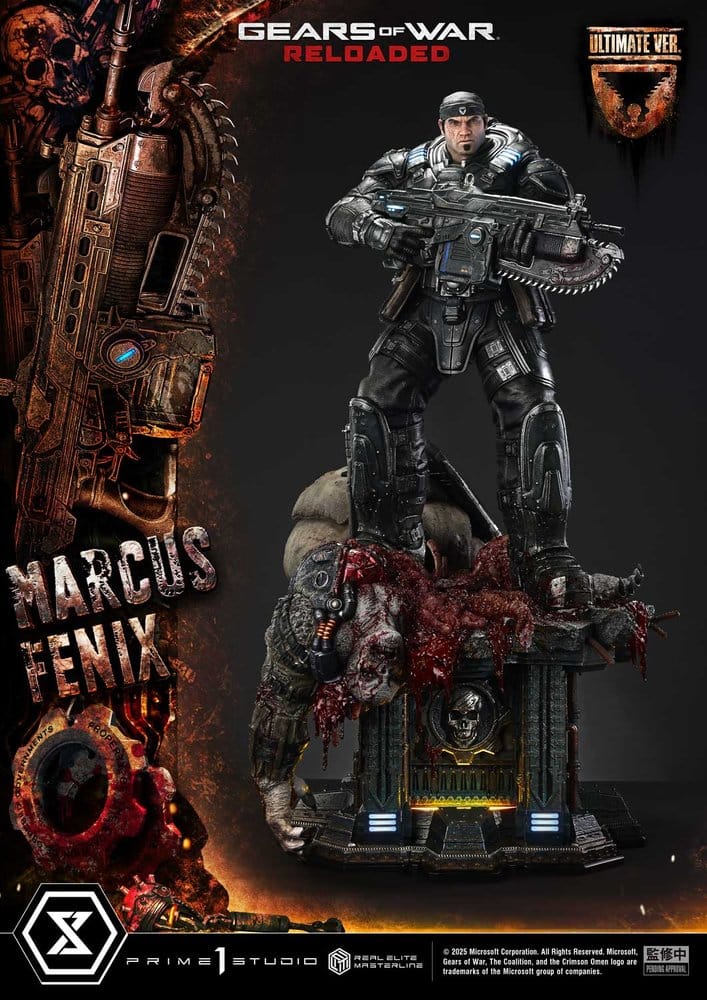 Gears of War: Reloaded Real Elite Masterline Series Statue 1/3 Marcus Fenix Ultimate Version 97 cm – Bild 8