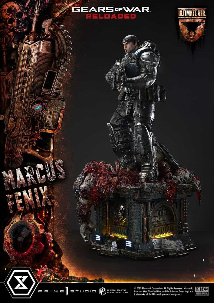 Gears of War: Reloaded Real Elite Masterline Series Statue 1/3 Marcus Fenix Ultimate Version 97 cm – Bild 10