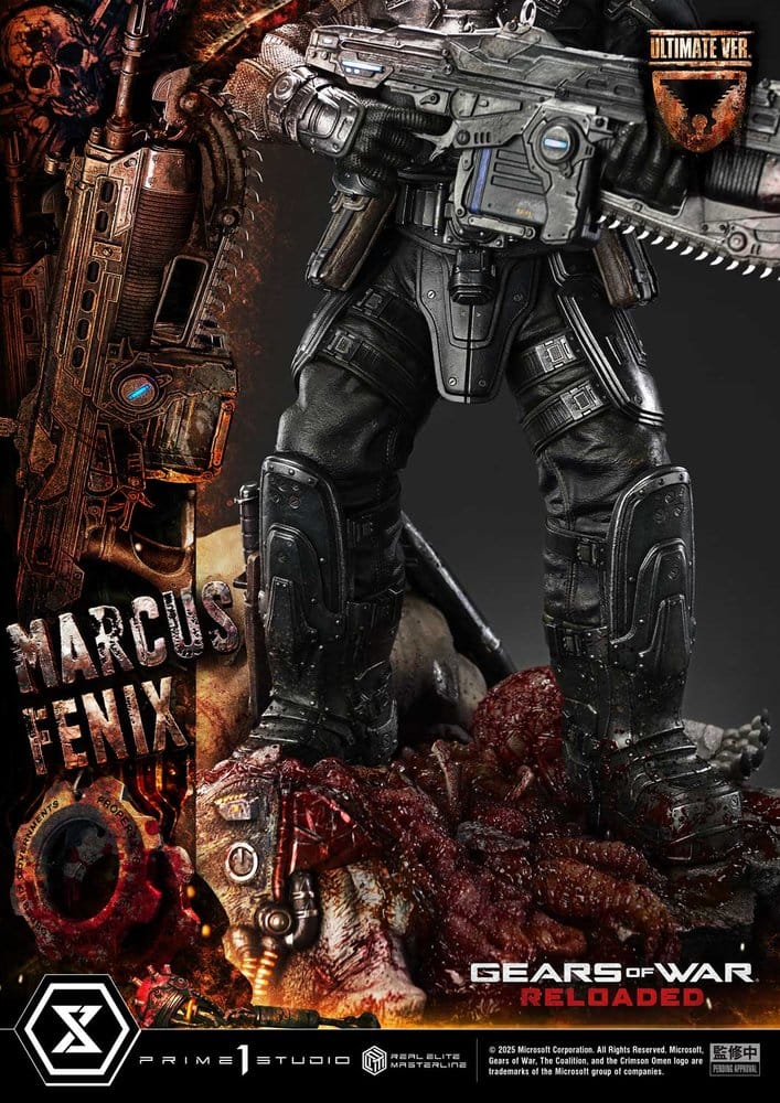 Gears of War: Reloaded Real Elite Masterline Series Statue 1/3 Marcus Fenix Ultimate Version 97 cm – Bild 20