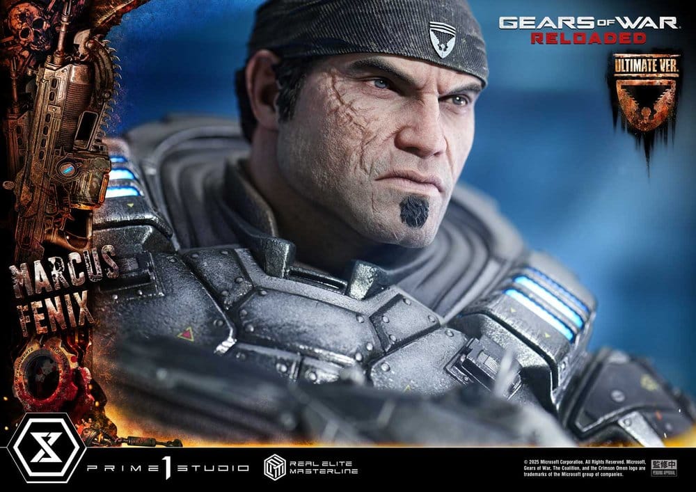 Gears of War: Reloaded Real Elite Masterline Series Statue 1/3 Marcus Fenix Ultimate Version 97 cm – Bild 21