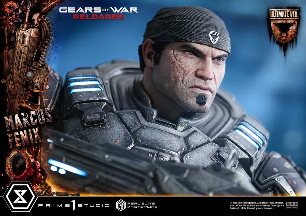 Gears of War: Reloaded Real Elite Masterline Series Statue 1/3 Marcus Fenix Ultimate Version 97 cm – Bild 23