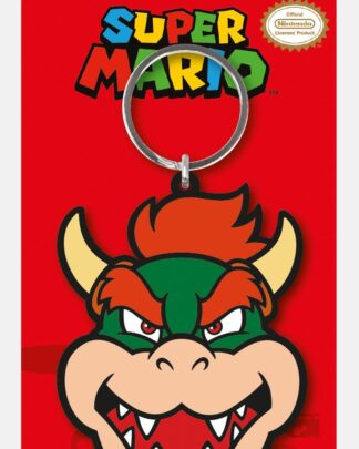 Super Mario Gummi-Schlüsselanhänger Bowser 6 cm