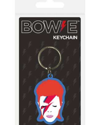 David Bowie Gummi-Schlüsselanhänger Aladdin Sane 6 cm
