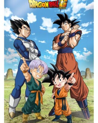 Dragon Ball Super 3D Poster Battle of Gods Goku Vegeta Family 38 x 58 cm