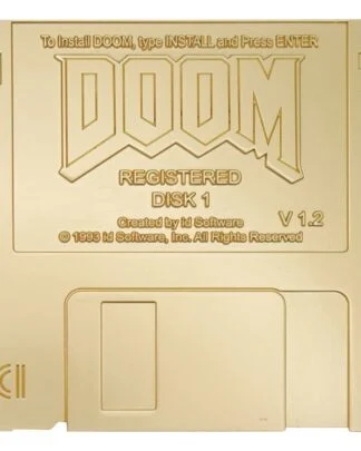 Doom Replik Floppy Disk Gold Plated Limited Edition