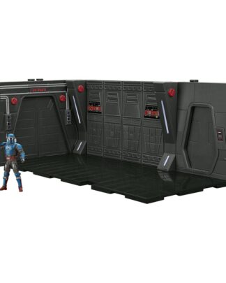 Star Wars: The Mandalorian Vintage Collection Moff Gideon's Imperial Light Cruiser Hallway mit Mandalorian Privateer Actionfigur 10 cm