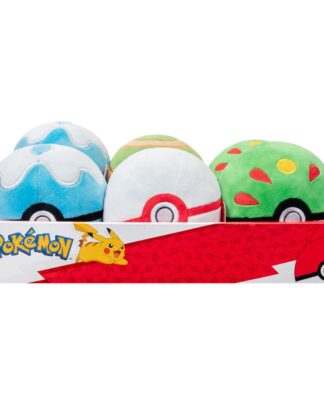 Pokémon Plüschfiguren Pokébälle 10 cm Sortiment (6)