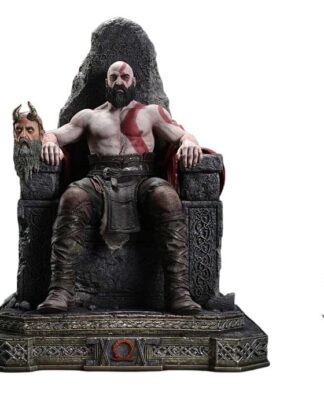 Throne Legacy God of War Series Statue 1/3 Ragnarok Master Thyself Kratos Bonus Version 67 cm