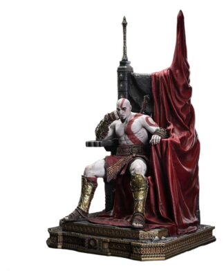 Throne Legacy God of War Series Statue 1/3 Ragnarok Young Thyself Kratos 91 cm