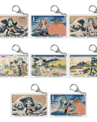 Katsushika Hokusai x Hatsune Miku Acryl Schlüsselanhänger Blind Box Sortiment (8)