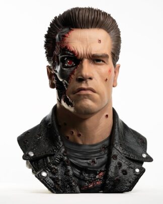 Terminator 2 Replik 1/1 T-800 Model 101 Battle Damaged Art Mask 47 cm