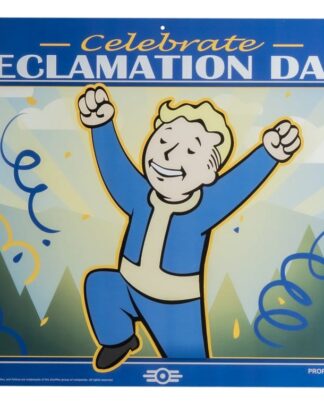 Fallout Me­tall­schild Reclamation Day