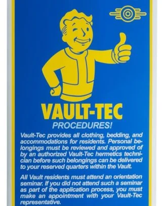 Fallout Metallschild Procedures