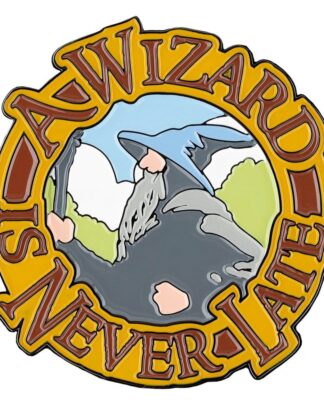 Herr der Ringe Magnet A Wizard Is Never Late (Enamel) 7 cm