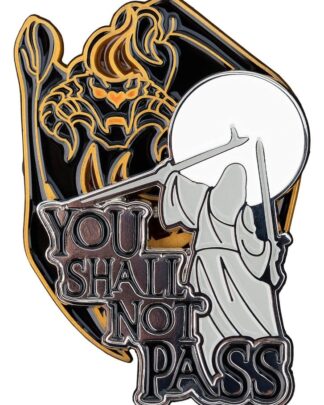 Herr der Ringe Ansteck-Pin Doppelpack You Shall Not Pass 8 cm