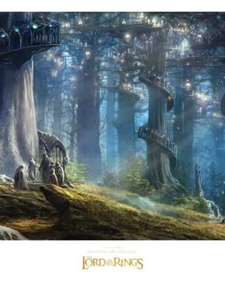Herr der Ringe Kunstdruck Lothlorien 59 x 30 cm