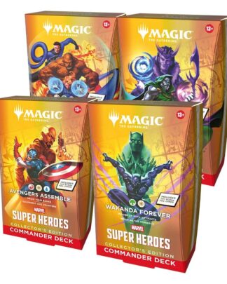 Magic the Gathering Marvel Super Heroes Collector's Edition Commander Decks Umkarton (4) englisch