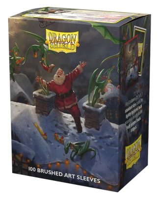 Dragon Shield Matte Brushed Art Sleeves Standard Size Christmas 100 Sleeves