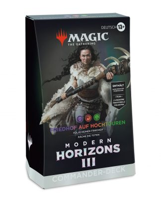 FAH Magic the Gathering Modern Horizon III Commander Deck Friedhof auf Hochtouren deutsch