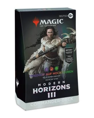 FAH Magic the Gathering Modern Horizon III Commander Deck Friedhof auf Hochtouren deutsch