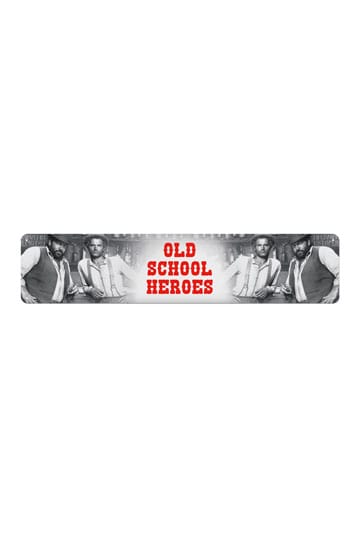 Bud Spencer & Terence Hill Blechschild Old School Heroes 46 x 10 cm