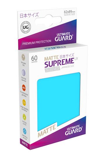Ultimate Guard Supreme UX Sleeves Japanische Größe Matt Hellblau (60)