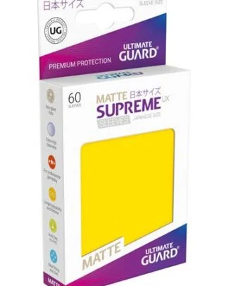 Ultimate Guard Supreme UX Sleeves Japanische Größe Matt Gelb (60)