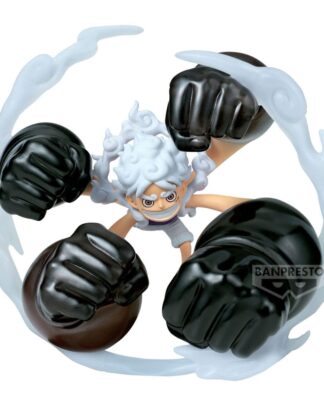 One Piece World Collectable Figure Special PVC Statue Monkey D. Luffy Gear5 Gum Dawn Gatling 12 cm
