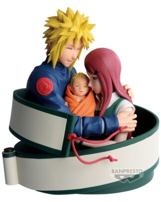 Naruto 72 Series PVC Statue Minato & Naruto & Kushina 13 cm