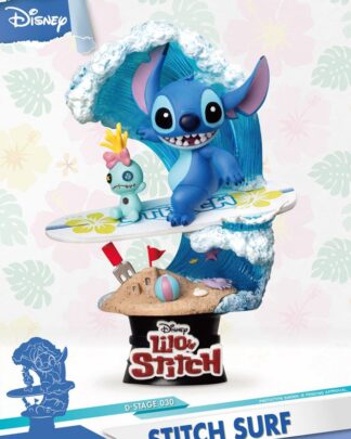 Disney Summer Series D-Stage PVC Diorama Surfer Stitch 15 cm