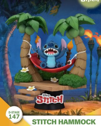 Lilo & Stitch D-Stage PVC Diorama Stitch Hammock 13 cm