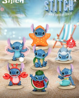 Lilo & Stitch Mini Egg Attack Figuren Stitch summer dress up Series 8 cm Sortiment (6)