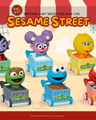 Sesamstraße Rückziehautos Einkaufswagen Blind Box (6) 5 cm