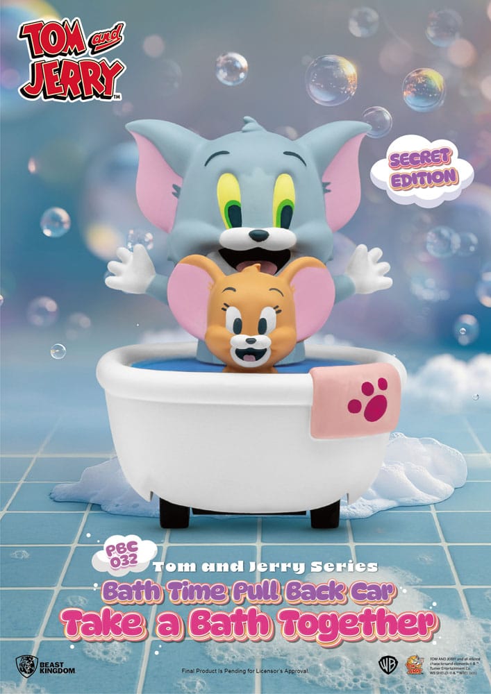 Tom & Jerry Pull Back Car Series Rückzug-Autos Bath Time Blind Box 6er-Pack – Bild 3