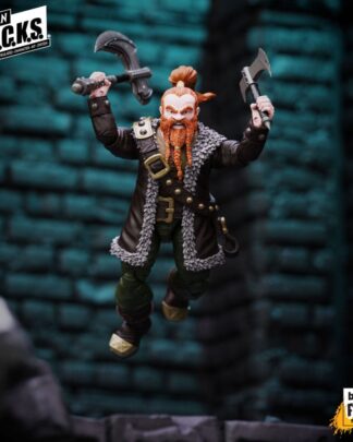 Vitruvian H.A.C.K.S. Actionfigur Dwarf Mercenary Grimgrom