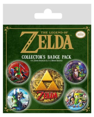 Legend of Zelda Ansteck-Buttons 5er-Pack Classics