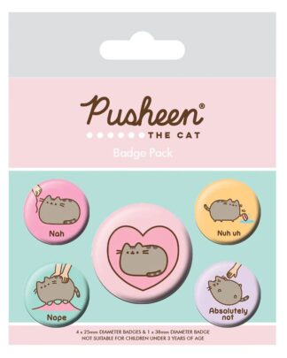Pusheen Ansteck-Buttons 5er-Pack Pusheen Nah