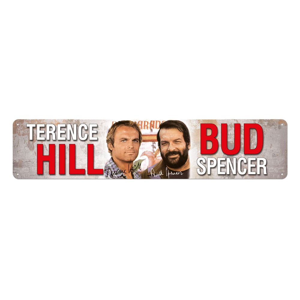 Bud Spencer & Terence Hill Blechschild Autogramm 46 x 10 cm – Bild 2